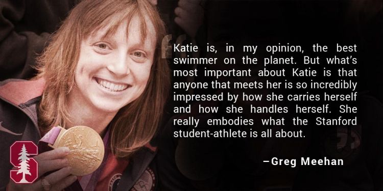 Ledecky bei ihrem Schwimmstipendium USA mit Monaco Sportstipendium