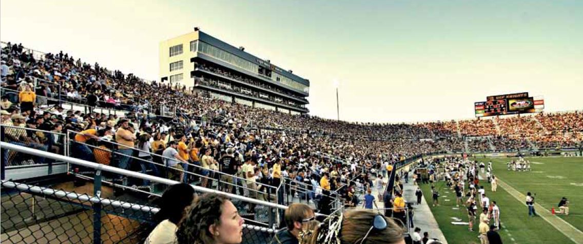 Zum Besuch im Football-Stadium der University of Central Florida.