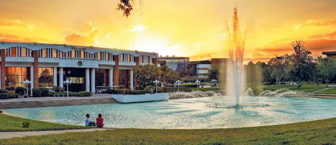 Auf dem Campus-Gelände der University of Central Florida.